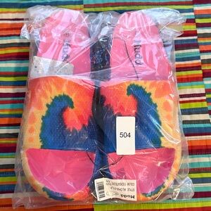 Mudd Pink and Red Slide Sandals size 11 aloha new tags  in bag